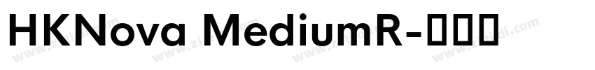 HKNova MediumR字体转换